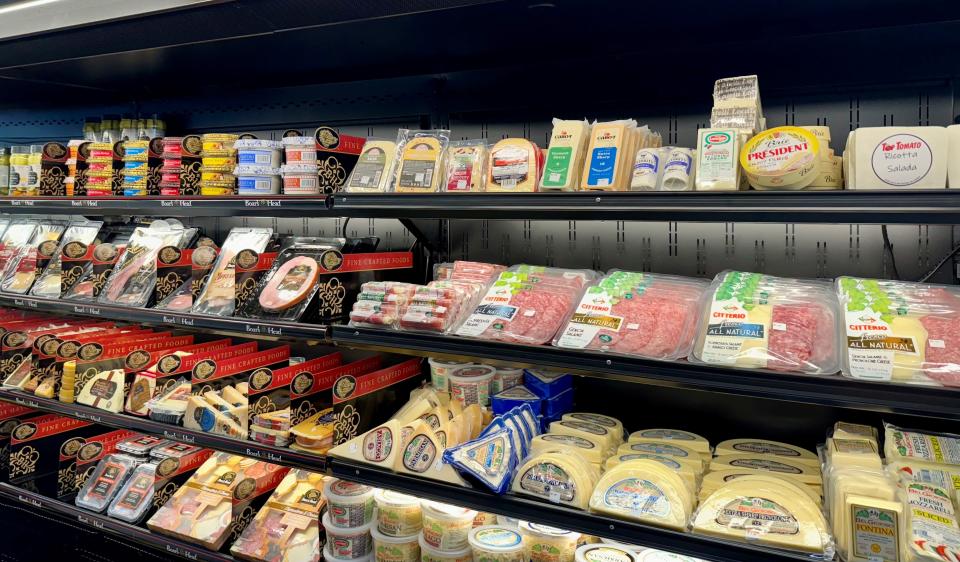 Cheese and meat for sale at Top Tomato in Old Bridge.