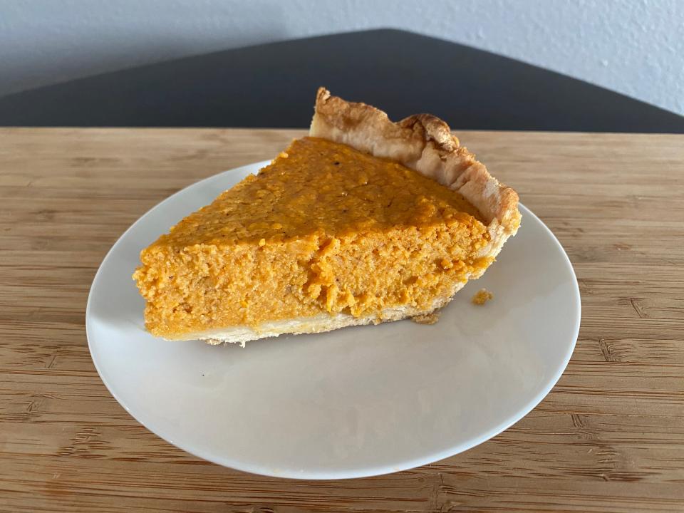 Finished Carla Hall sweet-potato pie slice