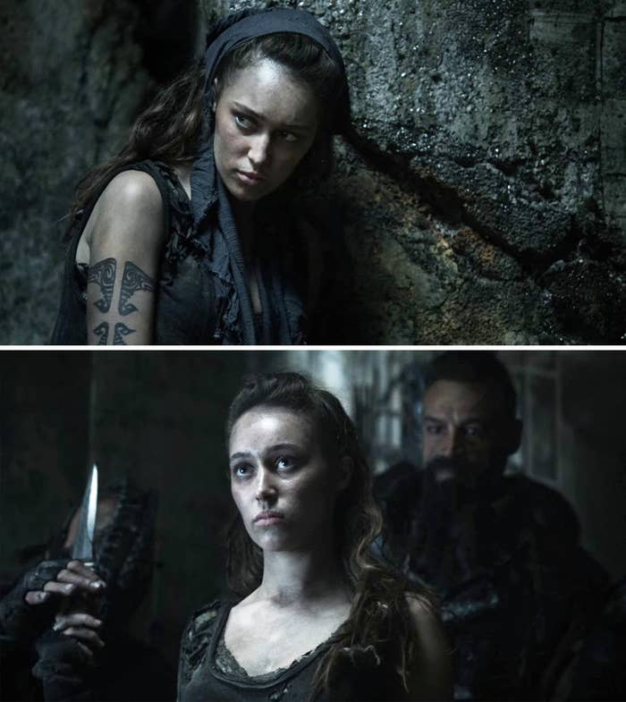 Alycia as Lexa in "The 100"