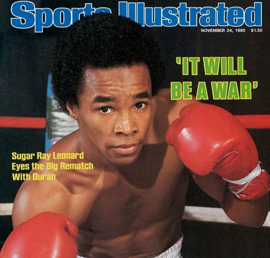 Sugar Ray Leonard on a 1980 Sports Illustrated cover.