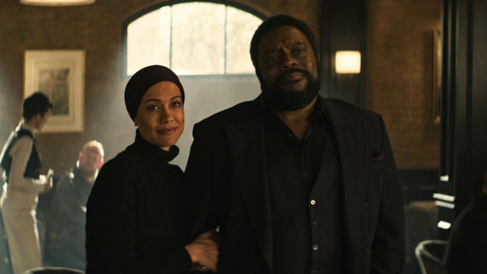 Chad L. Coleman and Daya Vaidya in Superman & Lois