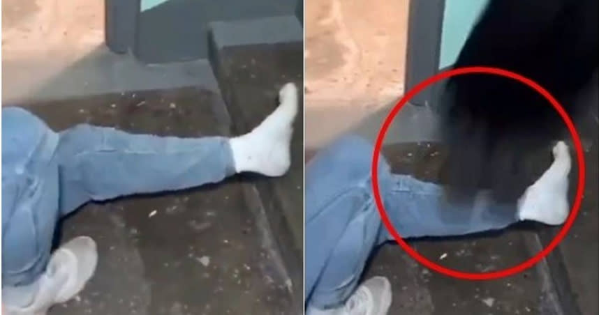 俄羅斯一名男子為躲避兵役，要求朋友幫他弄斷腿。（圖／翻攝自推特）