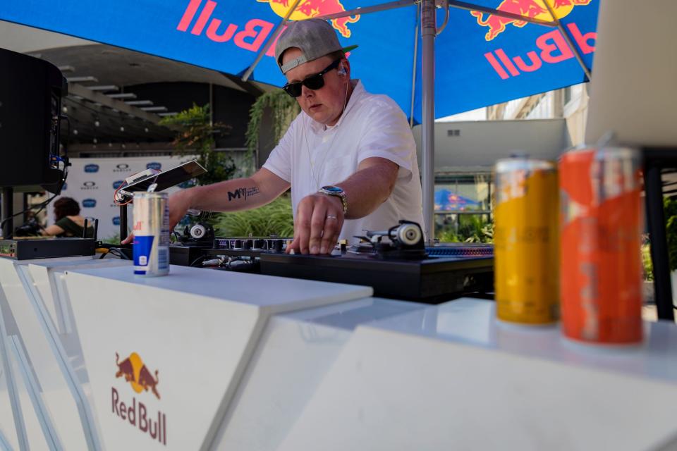 DJ Trayze performs at the Oakley Pool Party Featuring Deep Eddy Vodka at Capitol Skyline Hotel Pool on July 16, 2018 in Washington, DC.