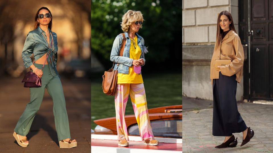 6. How to style wide leg pants with wedges