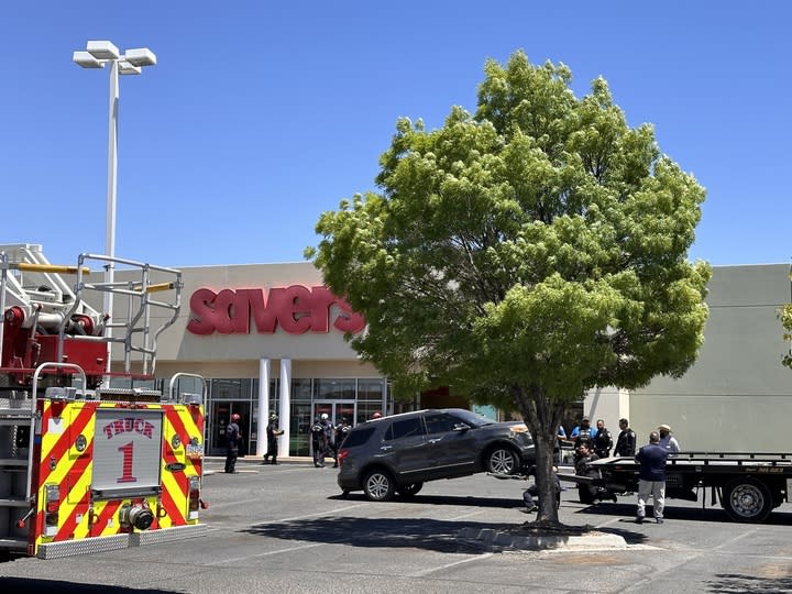 Fifteen people were injured when an SUV crashed into a Savers store in Las Cruces on Tuesday, April 30. Oriana Bottaro/KTSM