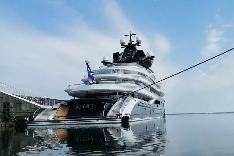 The superyacht has stunned locals in Troon