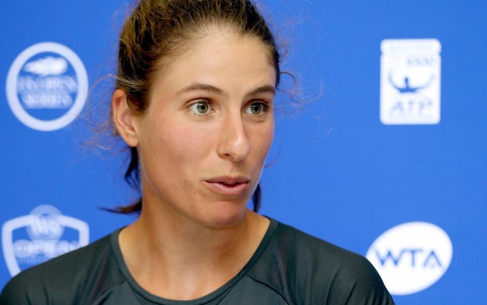 Johanna Konta has returned to training following a short spell out injured - Getty Images North America