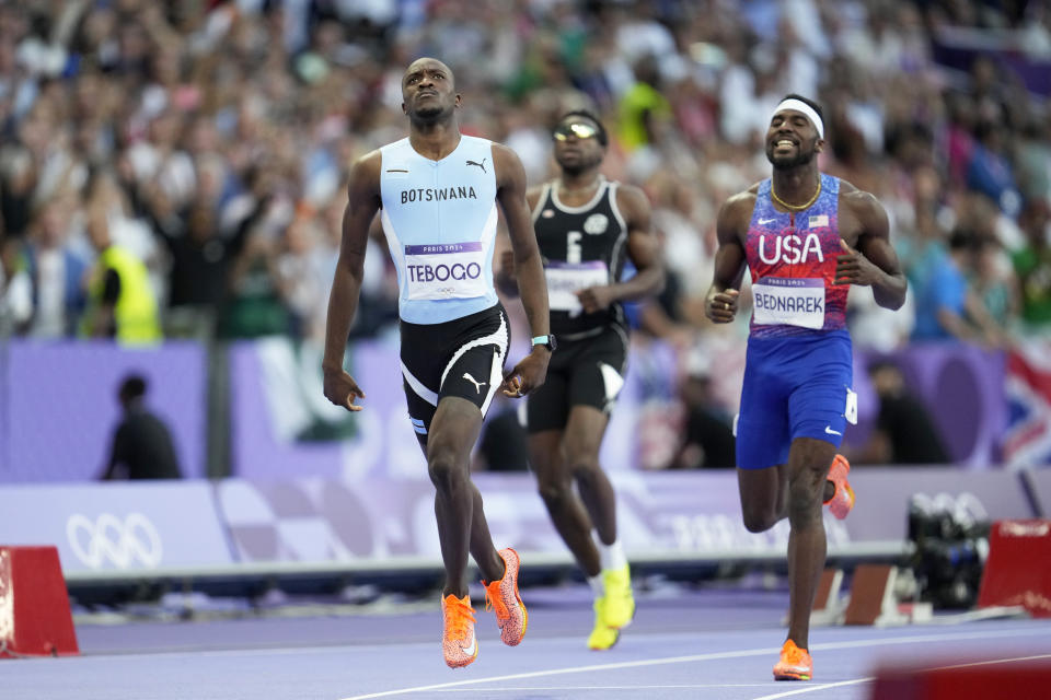 Lyles finishes 3rd in Olympic upset at 200 meters, falling to Letsile