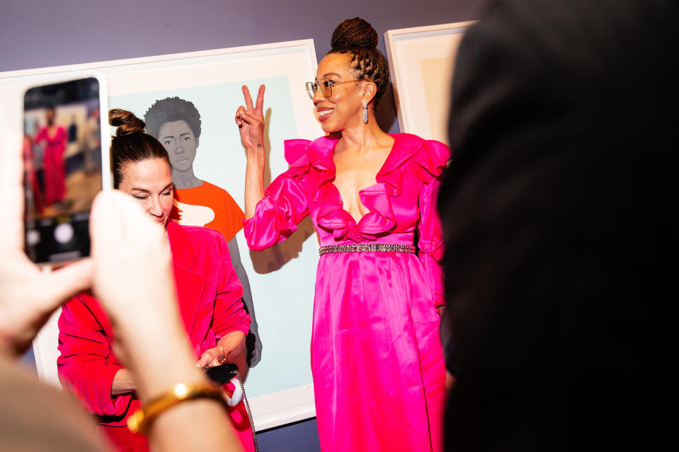 Cynthia Rowley and Amy Sherald at the 2023 Tribeca Ball on April 04, 2023 in New York, New York.