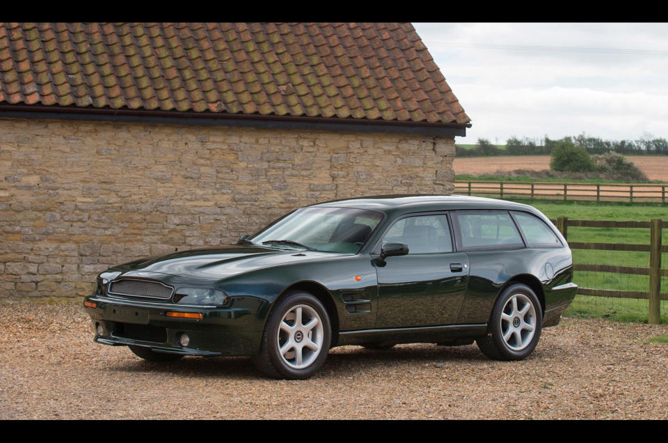 <p>Harking back to the 1960s DB conversions, the <strong>V8 Vantage Sportsman Estate </strong>used a whole new roof section to free up extra luggage space.</p><p>It took Swiss firm Roos <strong>1,800 </strong>hours to craft this machine, which was hailed as the fastest estate in the world when completed. The German customer insisted the Aston was capable of carrying a set of skis inside, which makes you wonder how this car managed on snowy Alpine roads.</p>