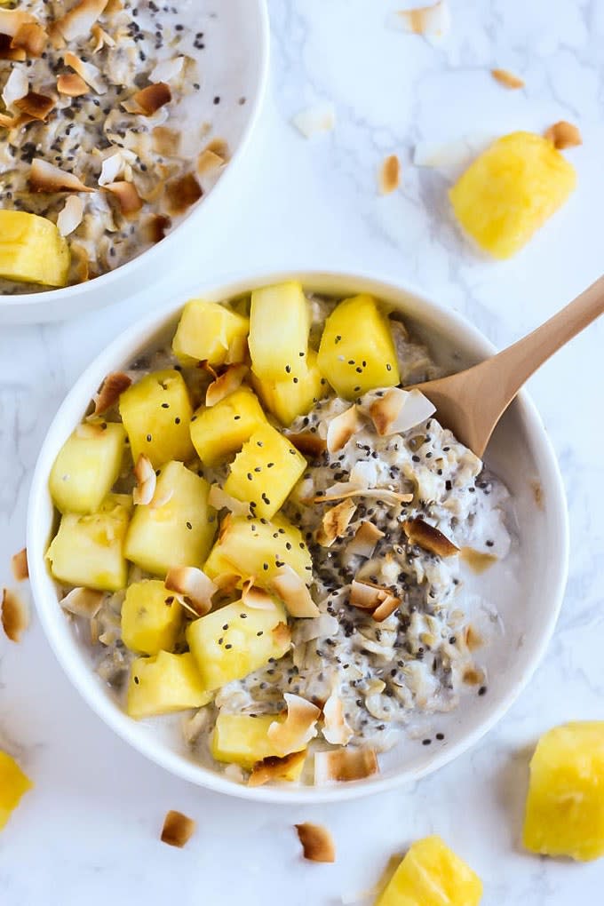 Tropical Coconut Oatmeal From Emilie Eats