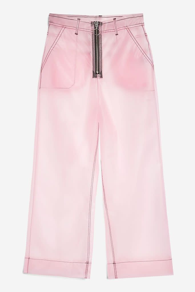 Rosa transparente Hose von Topshop. (Bild: Topshop)