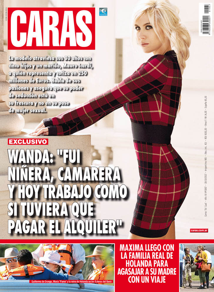 Wanda asegura que hoy trabaja como cualquier persona que necesita mantenerse. Foto: revista Caras.