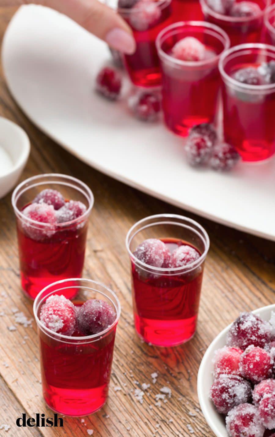 Cranberry Jell-O Shots