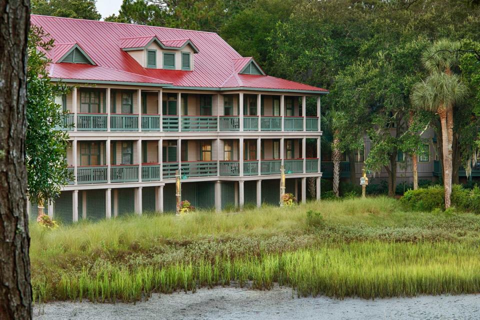 Exterior of the Disney Hilton Head Resort