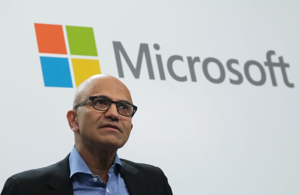 Laut Microsoft-CEO Satya Nadella ist die neue Technologie die größte Innovation seit der Entwicklung der Cloud.  - Copyright: Sean Gallup/Getty Images