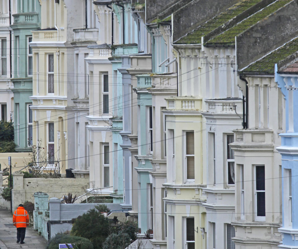 Homes in Hastings as UK property has seen a boom in sales and prices in the second half of 2020. Photo: Luke MacGregor/Reuters