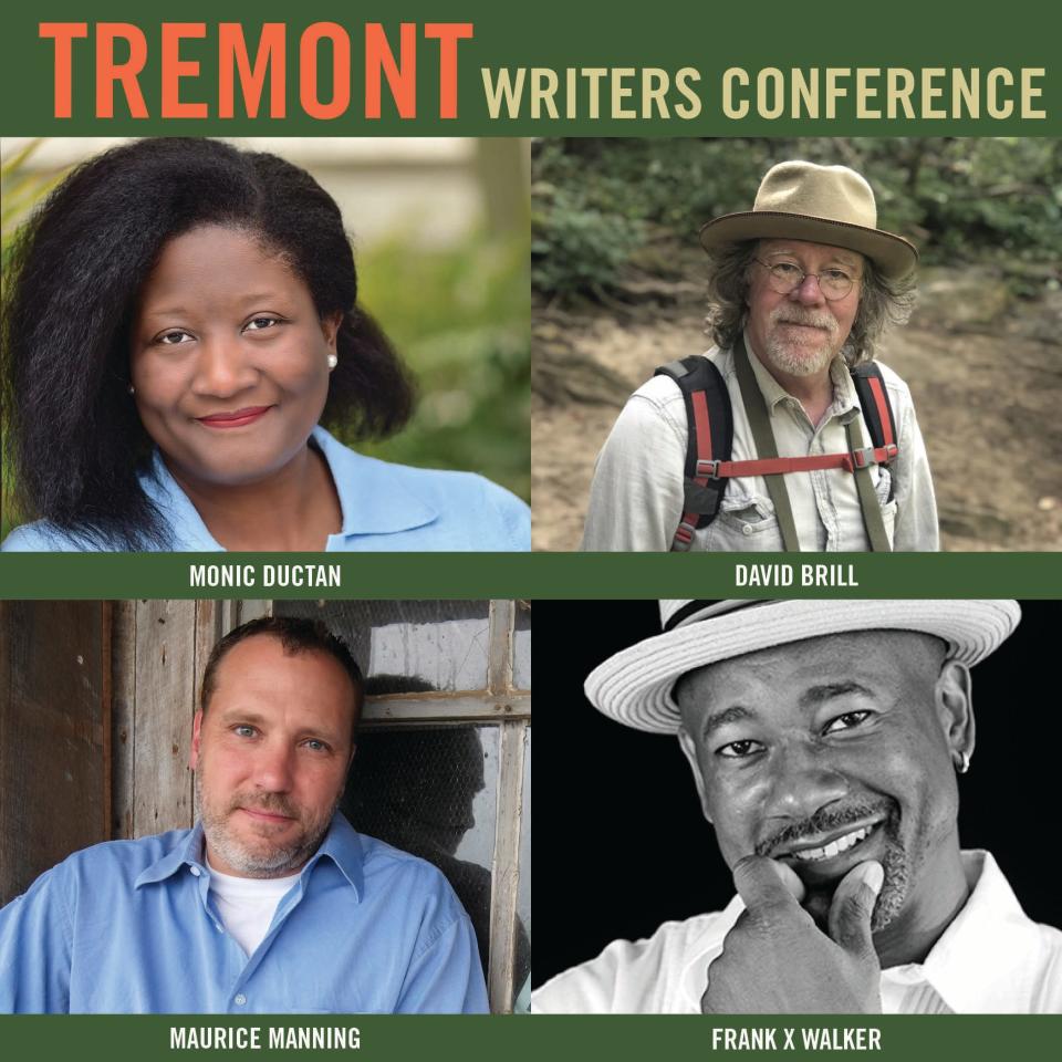 The 2024 Tremont Writers Conference will be held Oct. 23-27 at Great Smoky Mountains Institute at Tremont. Faculty will be Maurice Manning in poetry, Monic Ductan in fiction, David Brill in nonfiction, and Frank X Walker as guest author and craft talk presenter.