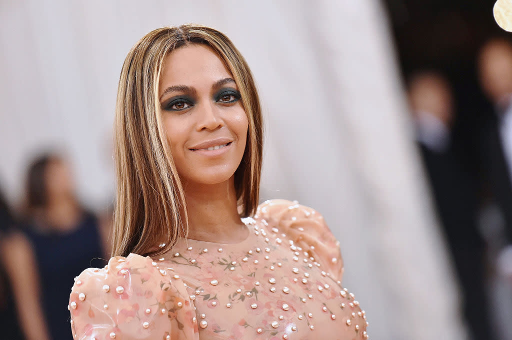 Beyoncé showed off some post-baby glam in a red dress on Instagram