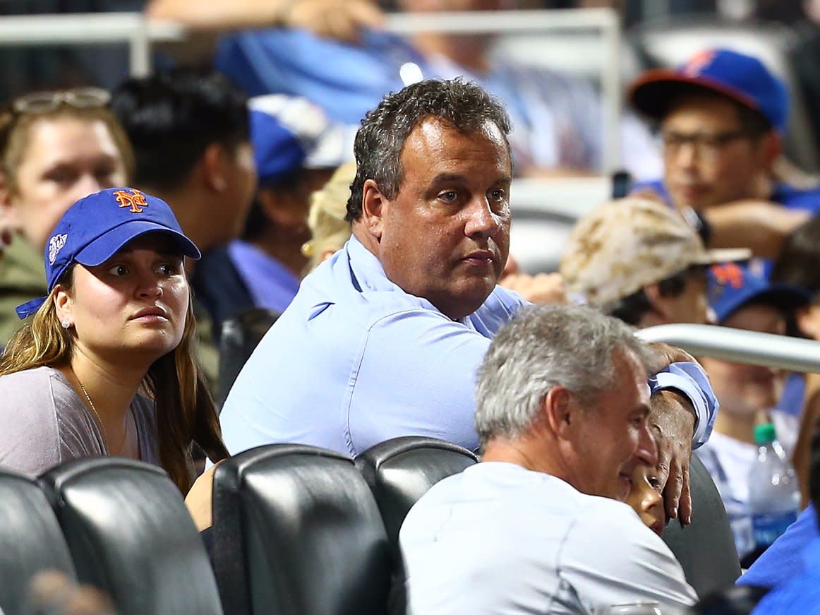 Chris Christie Mets game