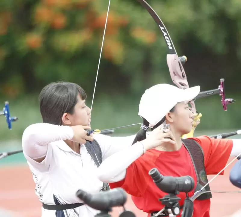 奧運培訓選手風佑築左的表現穩定。中華民國射箭協會提供