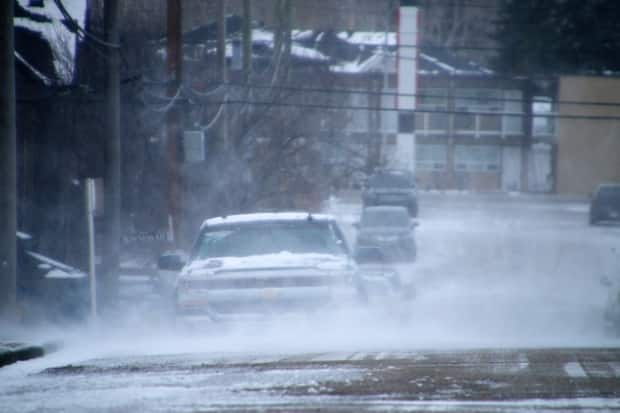 Environment Canada had said that visibility and roads could be affected by the snowfall.  (Justin Pennell/CBC - image credit)