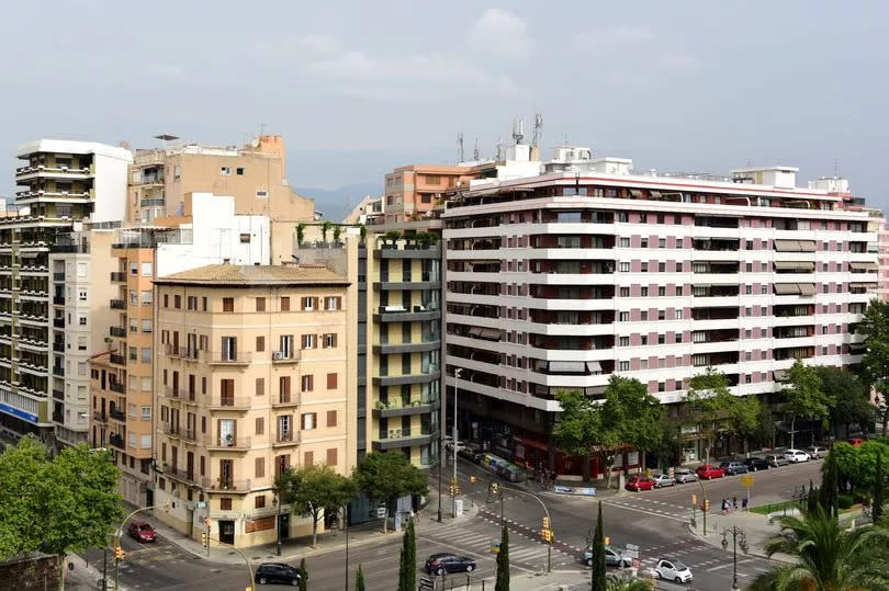 Several apartment and commercial buildings in the city centre of Palma de Mallorca  (file photo)