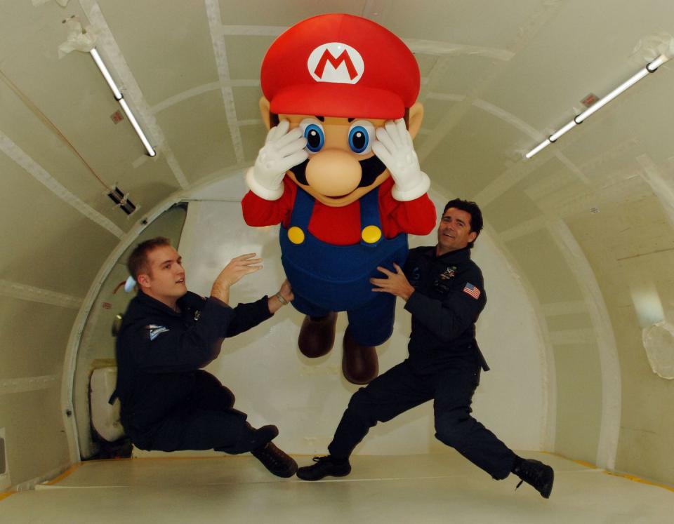 mario goes zero g november 3, 2007