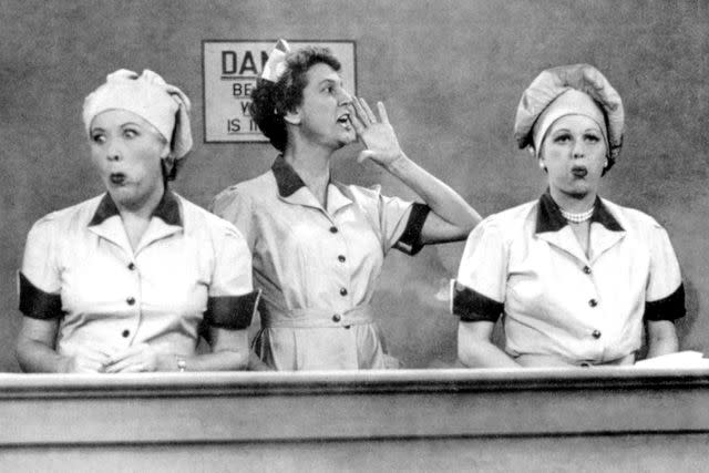 <p>Everette</p> Vivian Vance, Elvia Allman, and Lucille Ball in 'I Love Lucy'