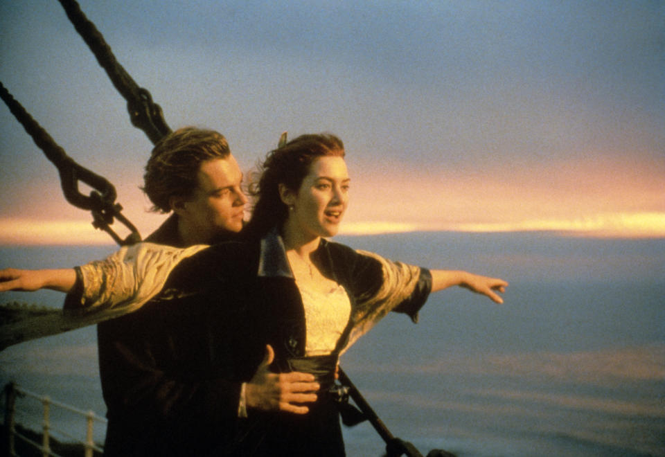  Leonardo DiCaprio und Kate Winslet in einer der berühmtesten Filmszenen aus "Titanic". (Bild: ddp)