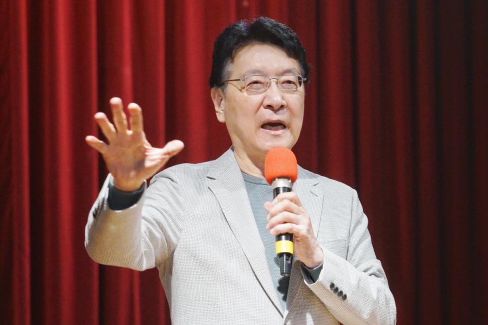 中廣董事長趙少康今召開記者會。   圖：張良一/攝