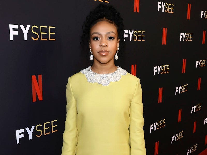 Priah Ferguson at a "Stranger Things" event on May 27, 2022.