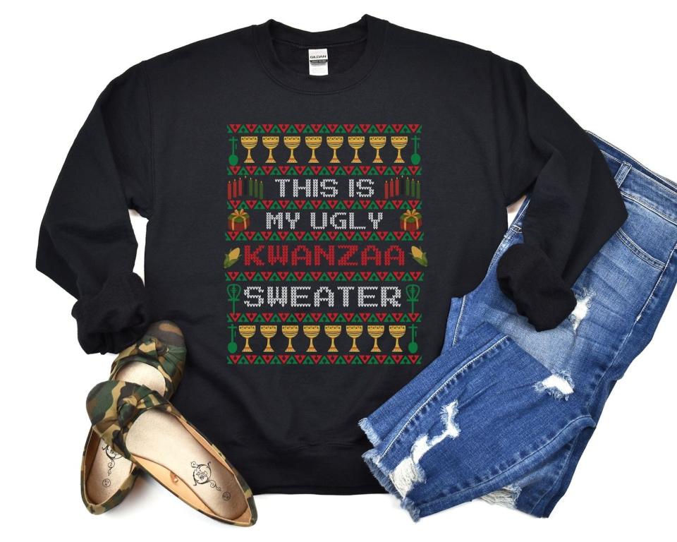 10) Ugly Kwanzaa Sweater