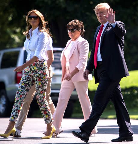 Sarah Silbiger/CQ Roll Call/Getty Melania Trump, her mother, Amalija Knavs, and Donald Trump