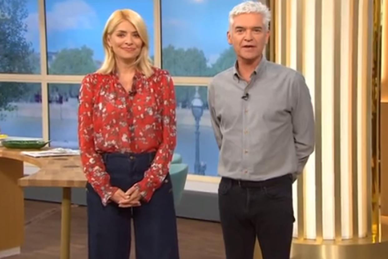 Celebration: Holly Willoughby gushed over the news of the new Prince's birth: ITV / This Morning