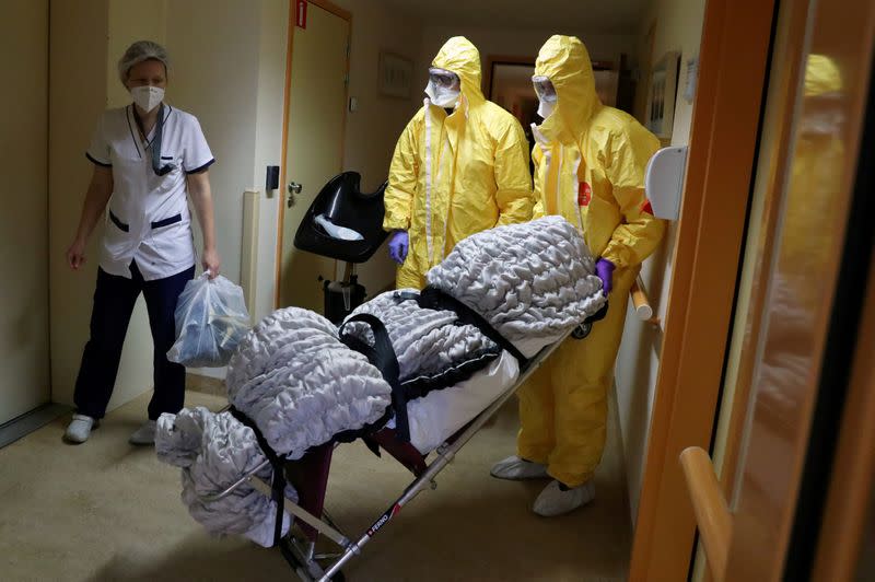 FILE PHOTO: Coronavirus disease (COVID-19) outbreak in Brussels