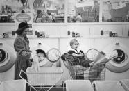 <p>Like this one, which had a laundromat attached. The idea was specifically tailored to busy moms, who wanted to get two household chores done at once. </p>