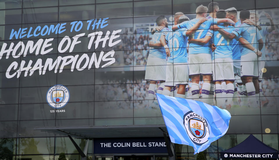 Manchester City received club-crippling punishments for cheating, unlike the Houston Astros. And unlike the Astros, City still hasn't won the ultimate prize in its sport. (Photo by Nigel French/EMPICS/PA Images via Getty Images)