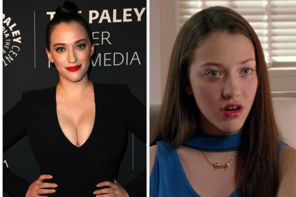 Kat Dennings now vs. how she looked in "Sex and the City."
