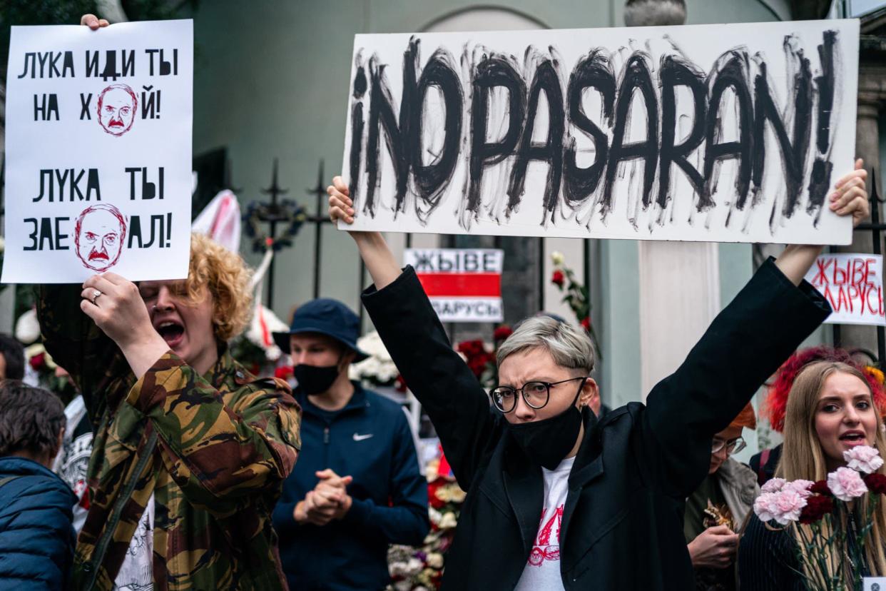 Des manifestations à Minsk  - Dimitar DILKOFF / AFP