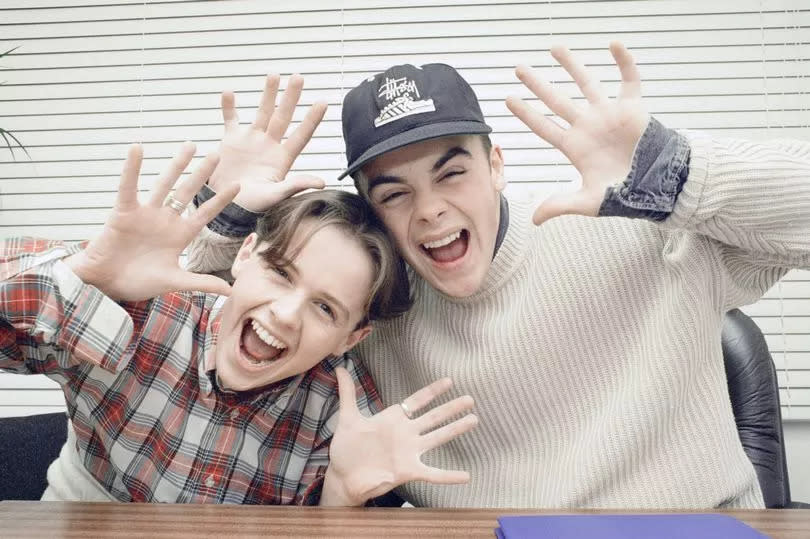 Ant McPartlin and Declan Donnelly in their Byker Grove days