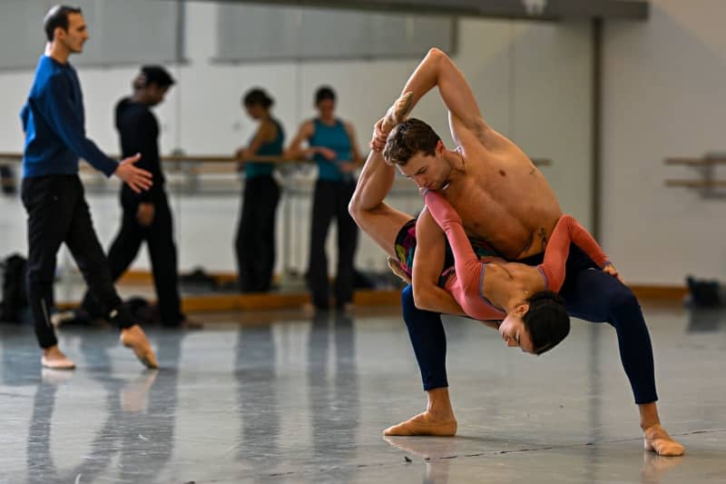 Dancers rehearse for a performance at the Bavarian State Ballet. Over the past decades, ballet has become much more athletic and involves even more physical labour - it has become a high-performance sport. Lennart Preiss/dpa