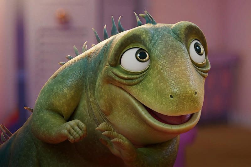 Adam Sandler voices Leo the Lizard in "Leo." Photo courtesy of Netflix