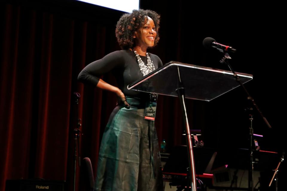 <div class="inline-image__caption"><p>Dr. Imani Perry speaks onstage at the 36th Annual Brooklyn Tribute to Dr. Martin Luther King, Jr. at Brooklyn Academy of Music on January 17, 2022 in New York City. </p></div> <div class="inline-image__credit">Astrid Stawiarz/Getty Images for Brooklyn Academy of Music</div>