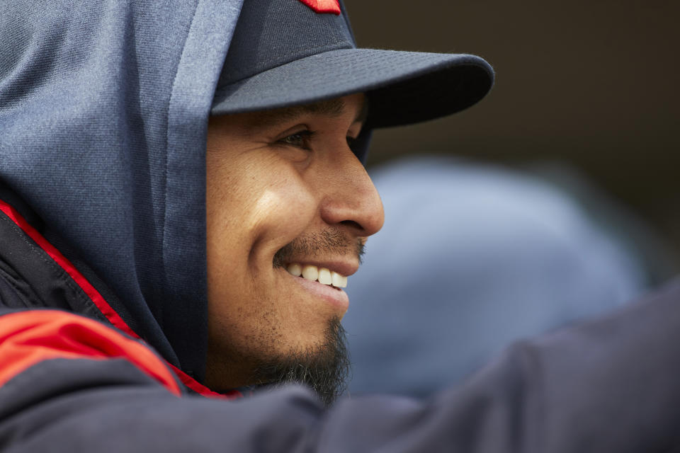 Three months after leaving baseball to treat leukemia, Carlos Carrasco is slated to return to the mound for a playoff contender. (Reuters)