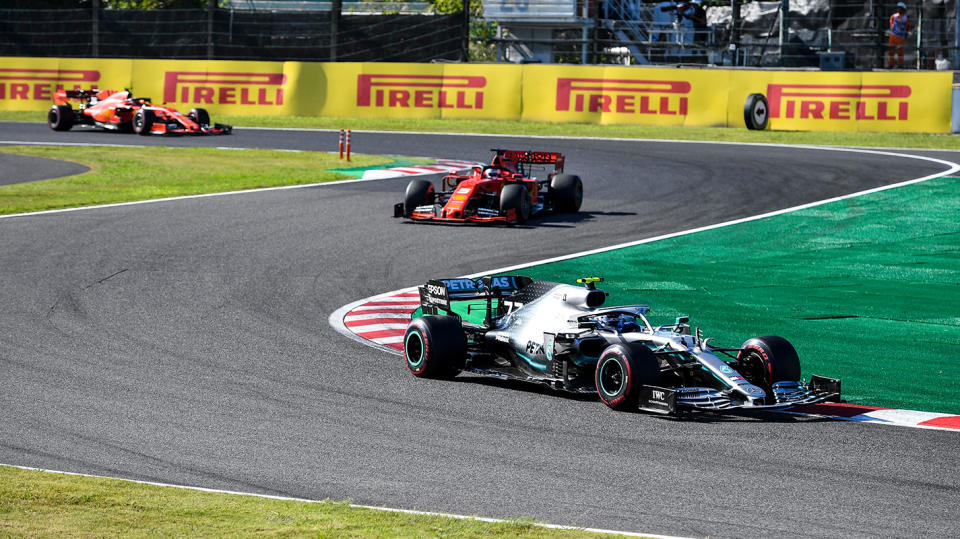 Vettel起跑出包失先機讓Bottas贏得日本GP