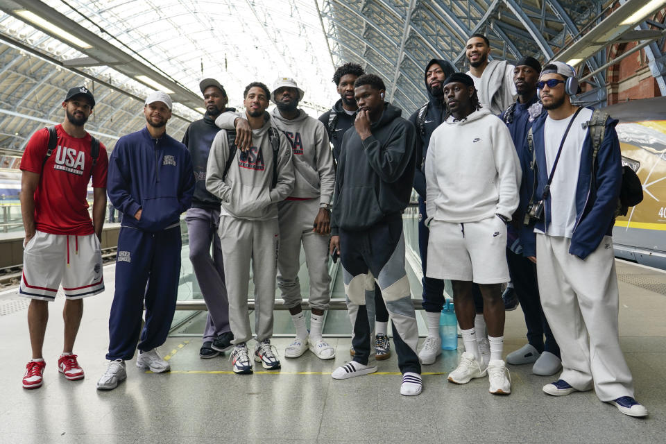 The US men's basketball team arrives in France, with its Paris Olympics