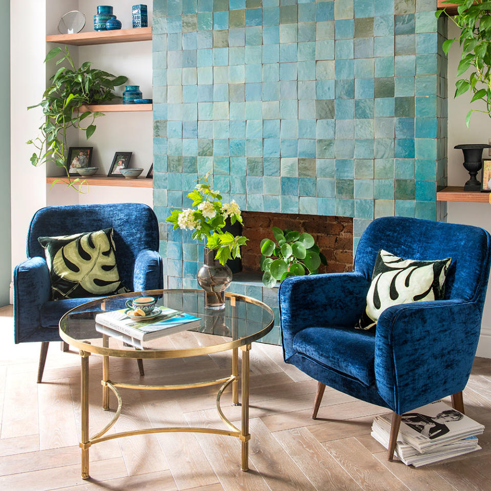Imaginative ways to decorate with every shade of blue.