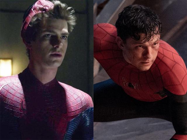 Andrew Garfield says Tom Holland was 'jealous' of his Spider-Man suit  because Holland 'had to use his nose' to work his phone