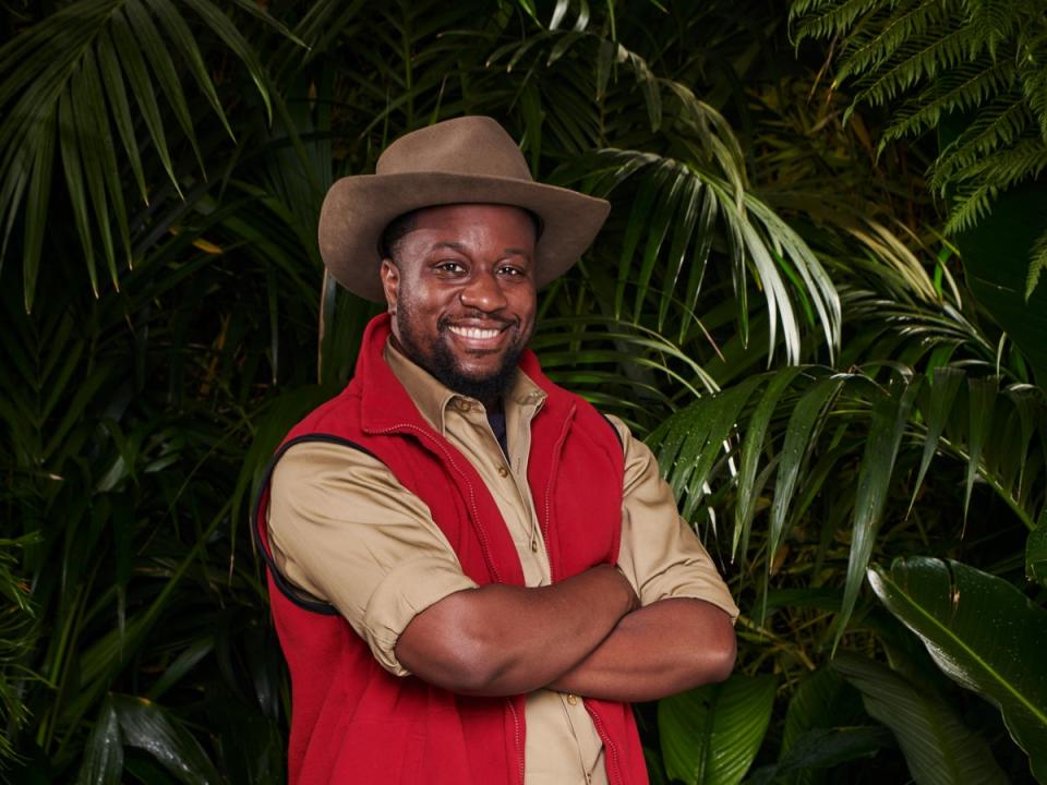 Babatunde Aléshé on I’m a Celebrity 2022 (ITV)